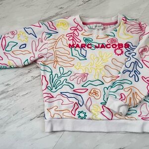 Marc Jacobs Little Marc Coral Embroidered Sweatshirt